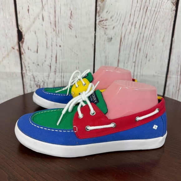 Sperry Top Slider Tuck Multicolor Primary colors block Men’s Boat Loafer Shoes 6 - Picture 11 of 15